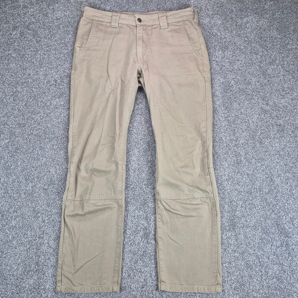 Edgevale Pants Mens 32x32 Tan Khaki Canvas Cotton Workwear Made in USA